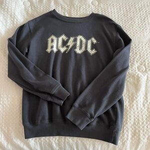 AC/DC Black Crew Neck Sweater